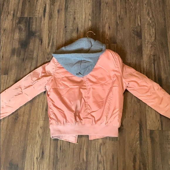 Pink and gray winter jacket - Picture 2 of 2